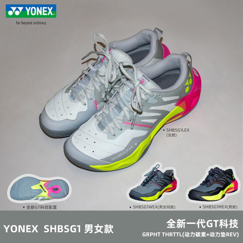 YONEX尤尼克斯2026年YY新款羽毛球鞋SHBSG1专业运动SG1