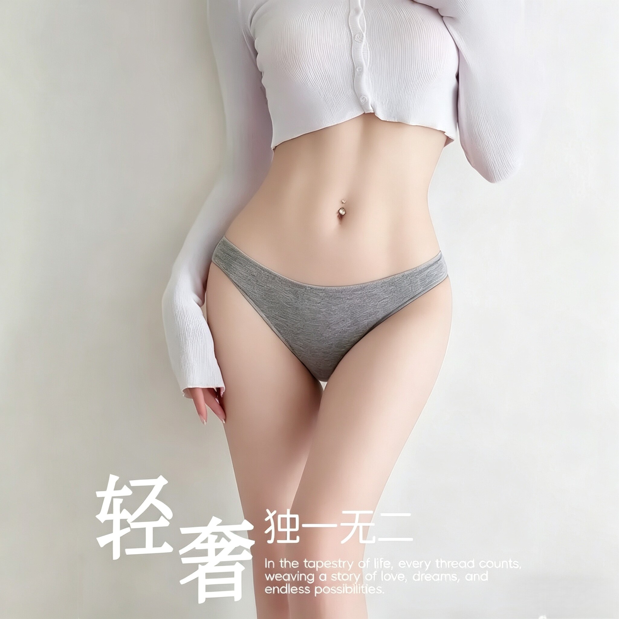 欧美性感女士内裤舒适透气运动高弹低腰半包臀少女学生纯棉三角裤