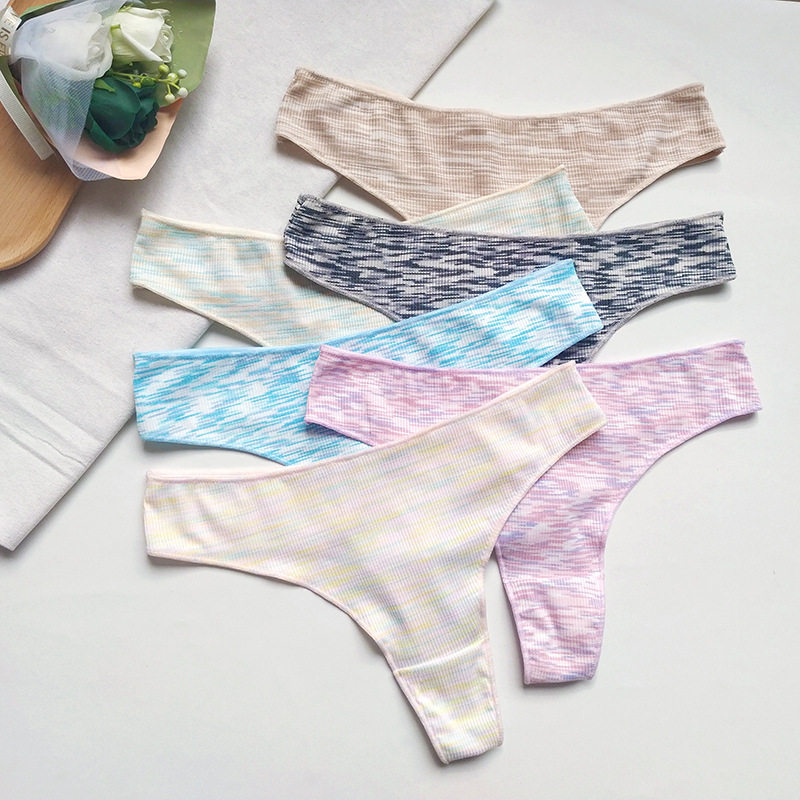 欧美性感火辣丁字裤女内运动健身舒适无痕低腰纯欲超大码女士内裤