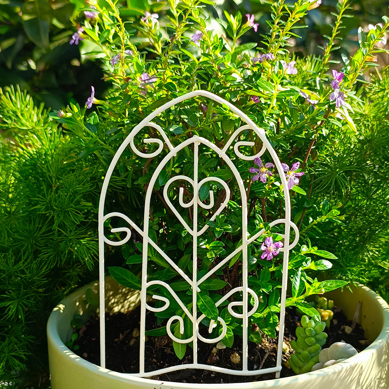 铁艺欧式复古花盆花园装饰小花插