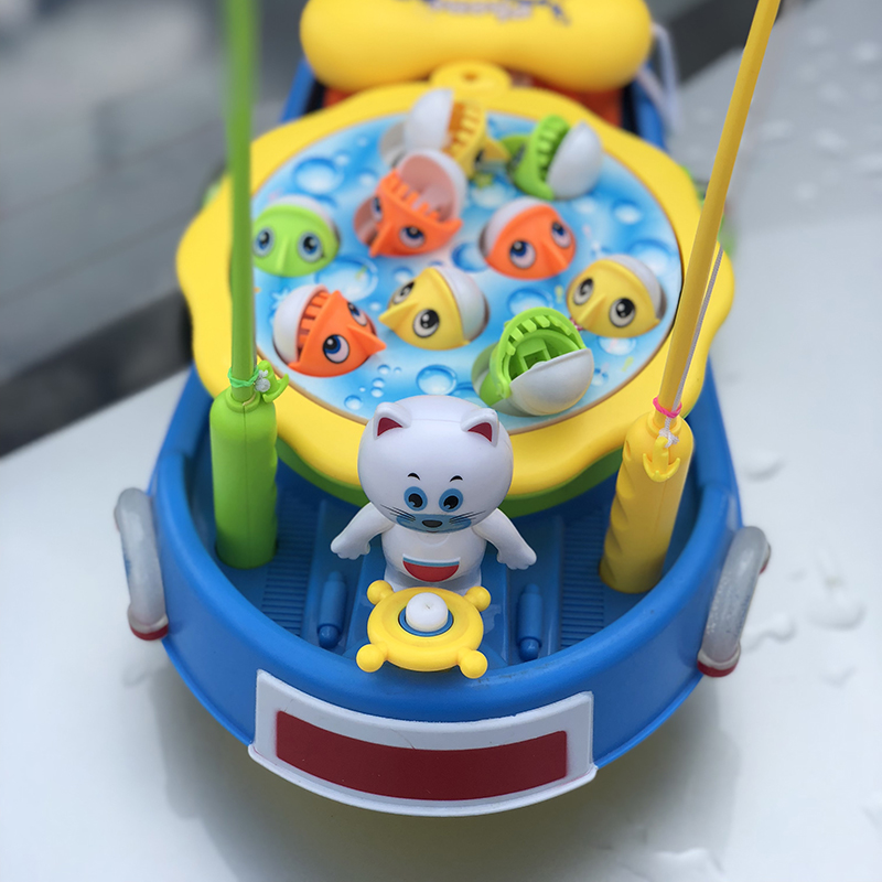 婴儿童多功能早教钓鱼船讲故事机宝宝数歌曲益智音乐学习玩具