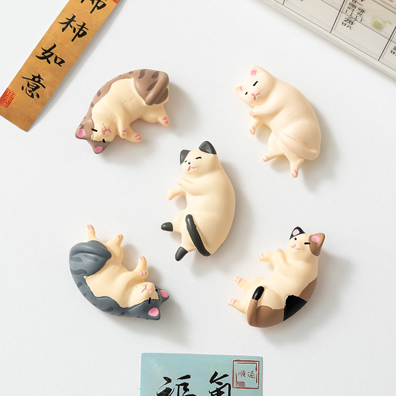 可爱小猫磁吸冰箱贴2026新款猫咪萌宠立体磁力贴备忘贴创意装饰贴