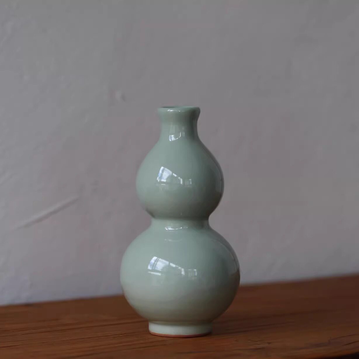 装酒瓶龙泉青瓷白酒葫芦瓶陶瓷花瓶摆件书房客厅高端博古架摆件
