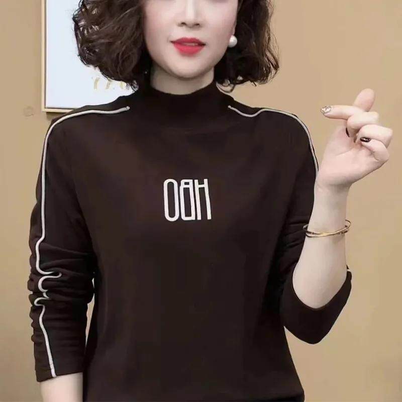 打底衫2025新款今年流行爆款早秋妈妈洋气上衣内搭可外穿长袖t恤