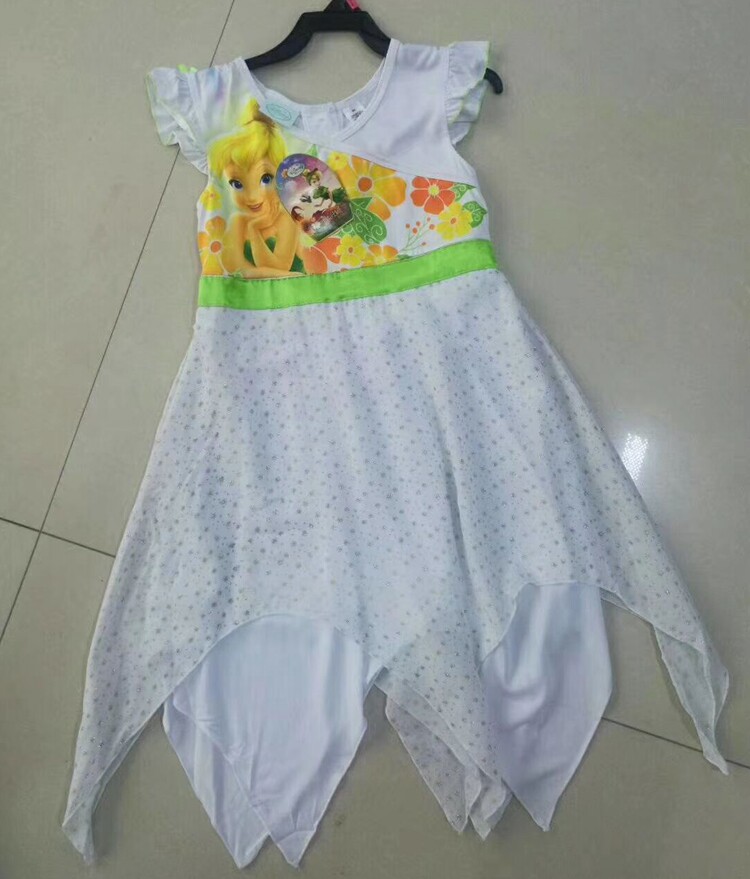 外贸出口童装花仙子小叮当公主裙女童连衣裙蕾丝纱纱裙中大童新款