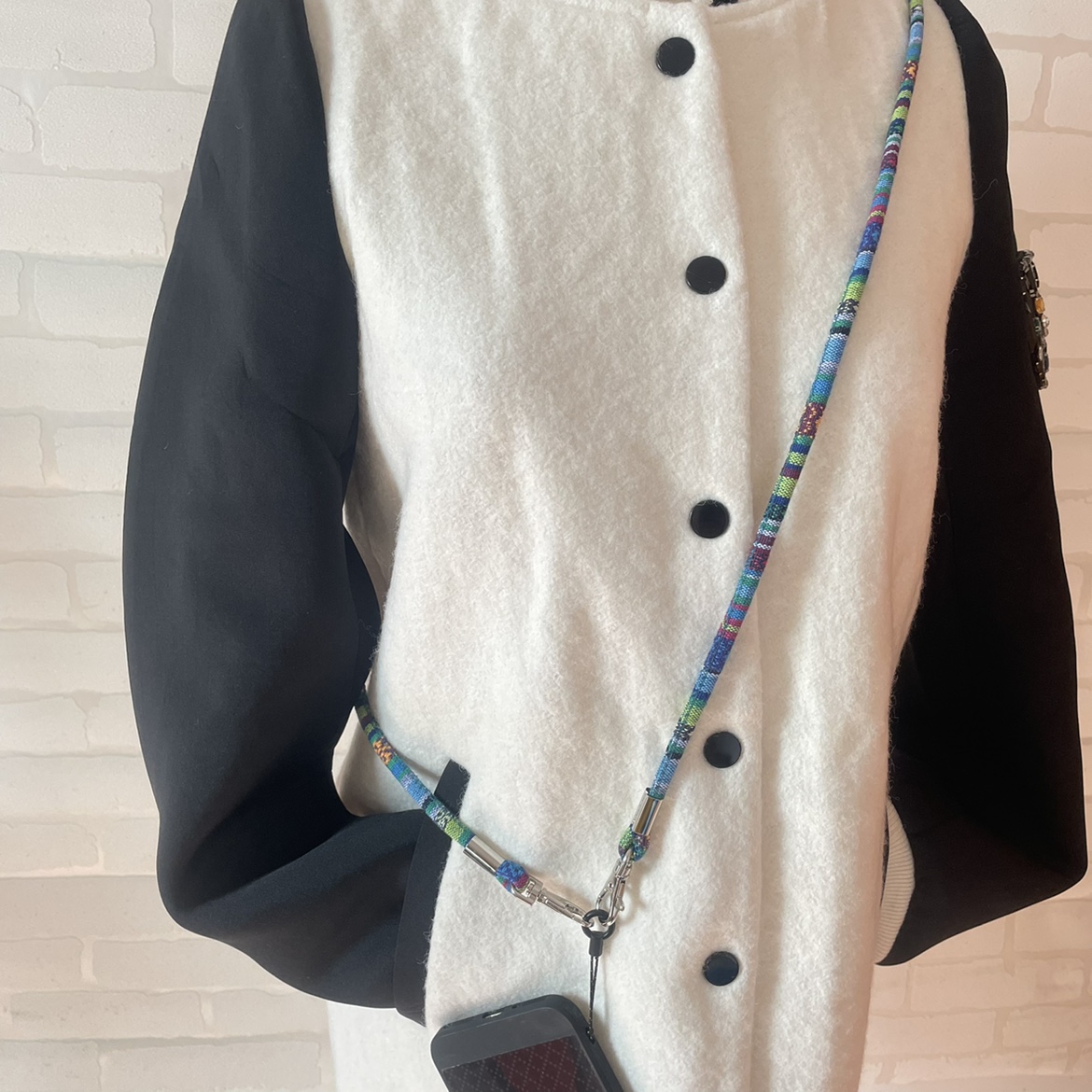 双边肩带定制版印花布料手机