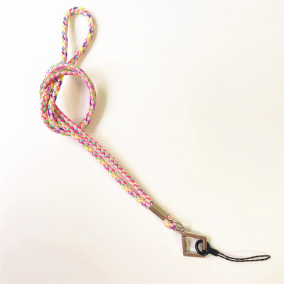 超结实加粗编织挂脖绳糖果菱形