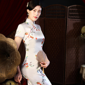 连衣裙夏季 旗袍年轻少女2025年新款 日常可穿中国风复古改良版 走秀