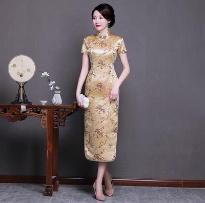 少女风超大码高档老上海旗袍裙