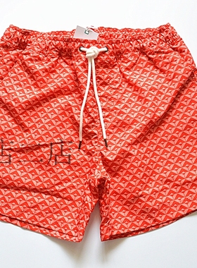 包顺丰NEXT未来男大童成人大码红色速干沙滩裤游泳短裤