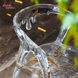 Современная дизайнерская эпоксидная смола, прозрачный стульчик для кормления для отдыха, легкий роскошный стиль