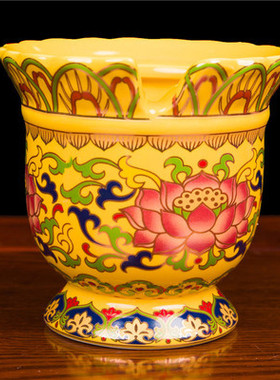 复古水晶液体佛前可调光酥油灯