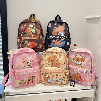 幼儿园宝宝书包男女童水豚双肩包