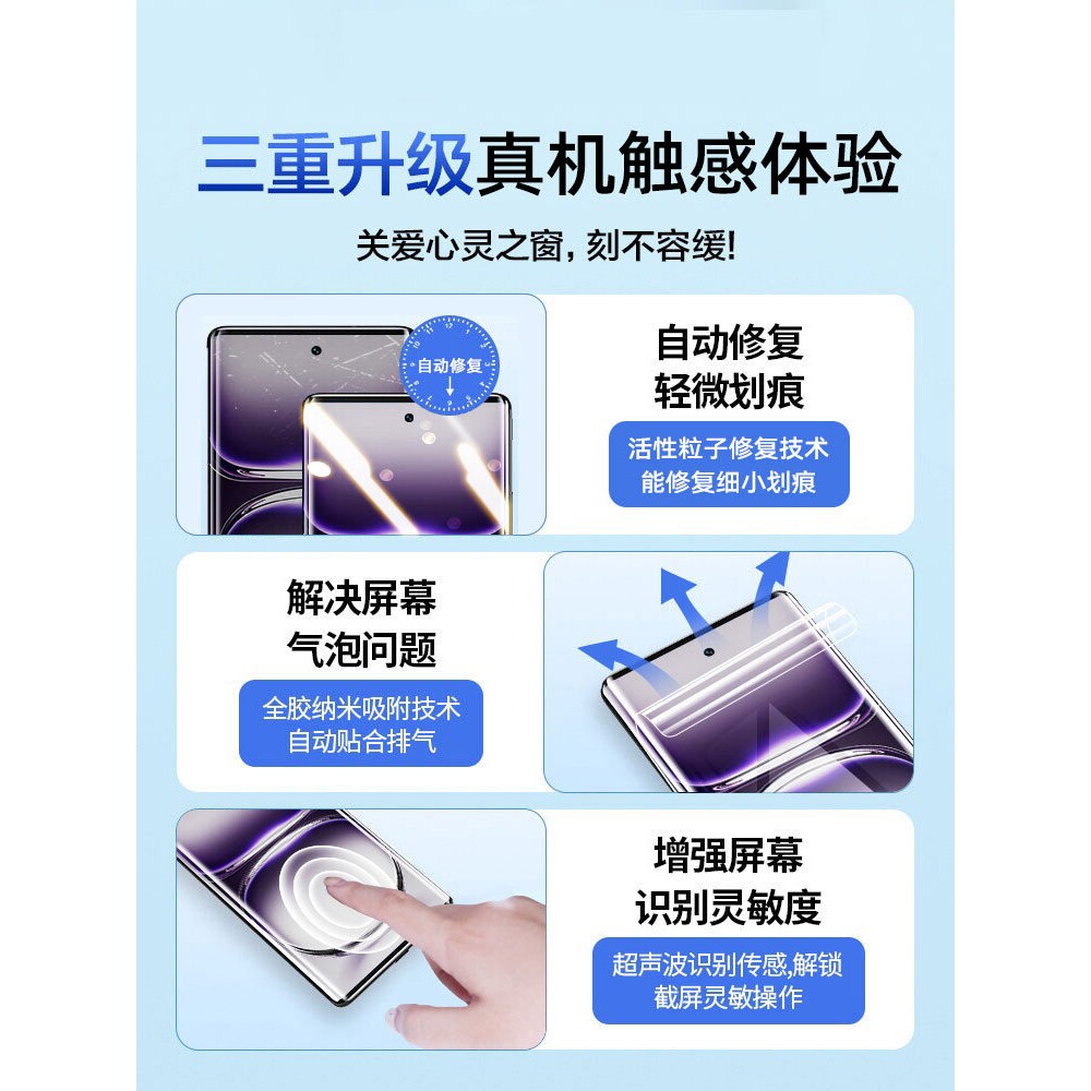 德国柏奈儿适用OPPOReno12/13手机膜Reno11Pro曲面钢化reon10水凝软膜6opporone9防窥膜8oppo7十5k全胶4保护3