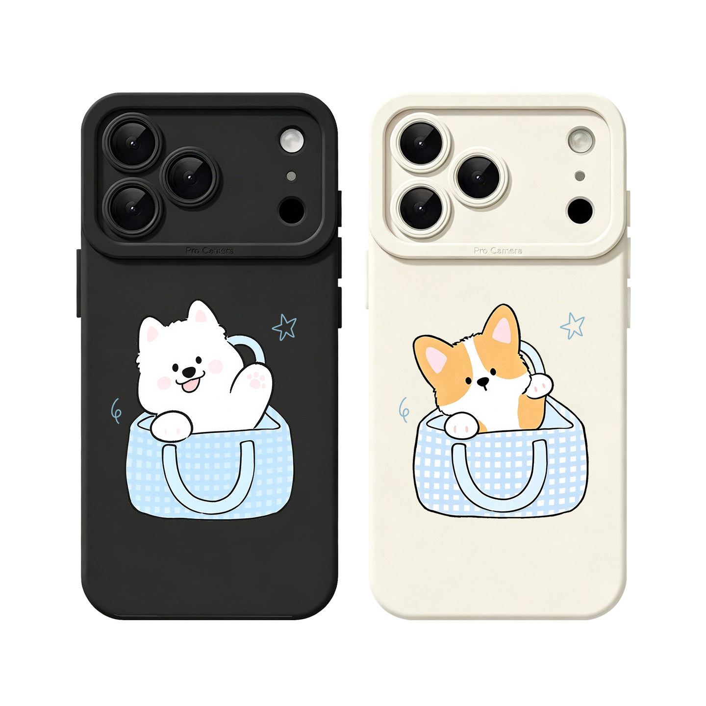 口袋小狗 iPhone18promax苹果16plus小米17新款华为mate70可爱卡通oppo适用vivoX100荣耀200一加15情侣手机壳