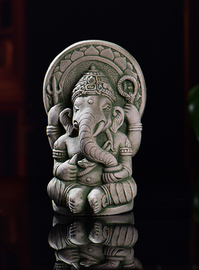 印象泰石材招财东南亚象鼻财神