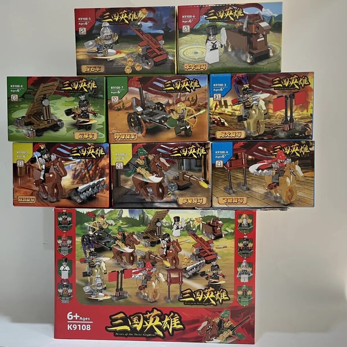 K9108三国英雄战马小人仔公仔关