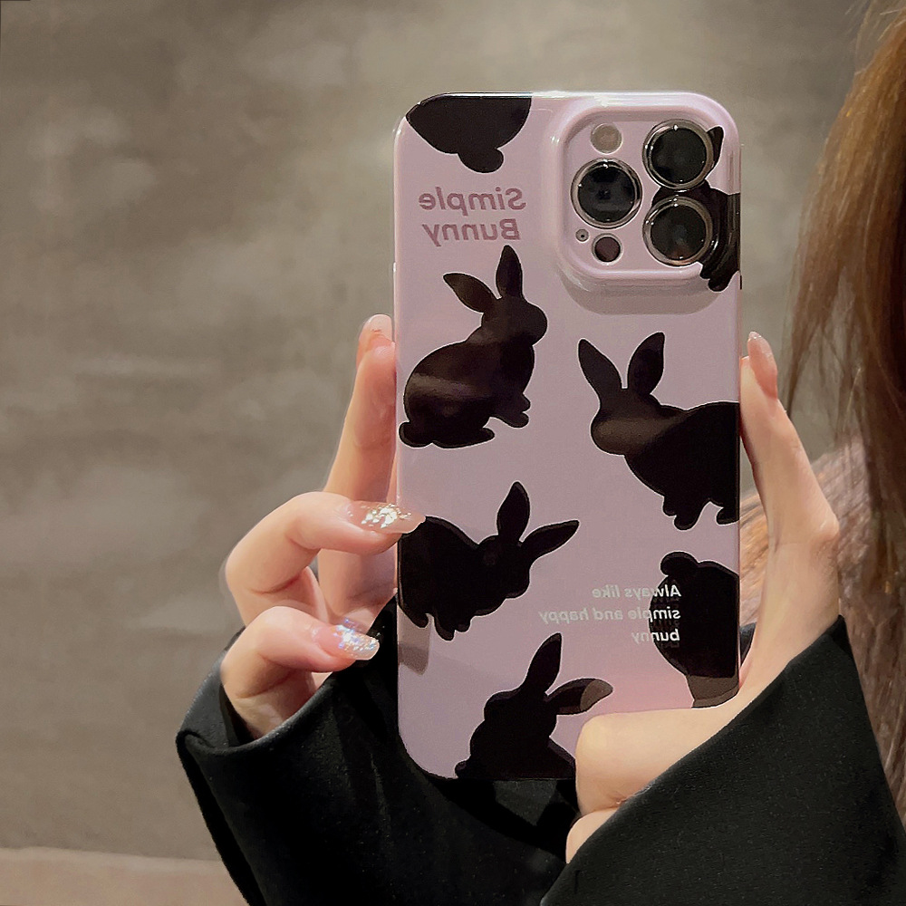 张艺兴同款兔子适用iphone17promax苹果13手机壳菲林16防摔12新款14pro少女卡通17pro小众15pro保护套