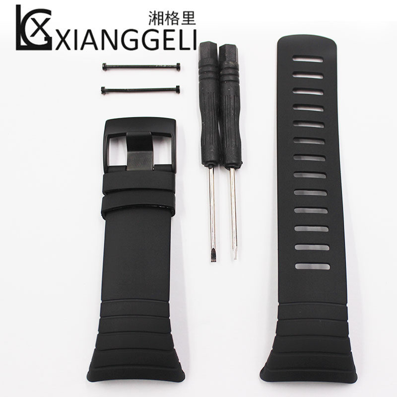 手表配件适配松拓/颂拓suunto core核心橡胶表带户外运动手表带
