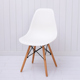 塑料创意靠背电脑椅 北欧伊姆斯椅子实木脚休闲办公椅简约餐椅时尚