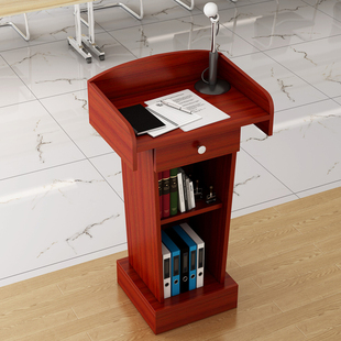 演讲台桌迎宾台讲台接待台发言台咨客台讲桌简约现代导购台主持台