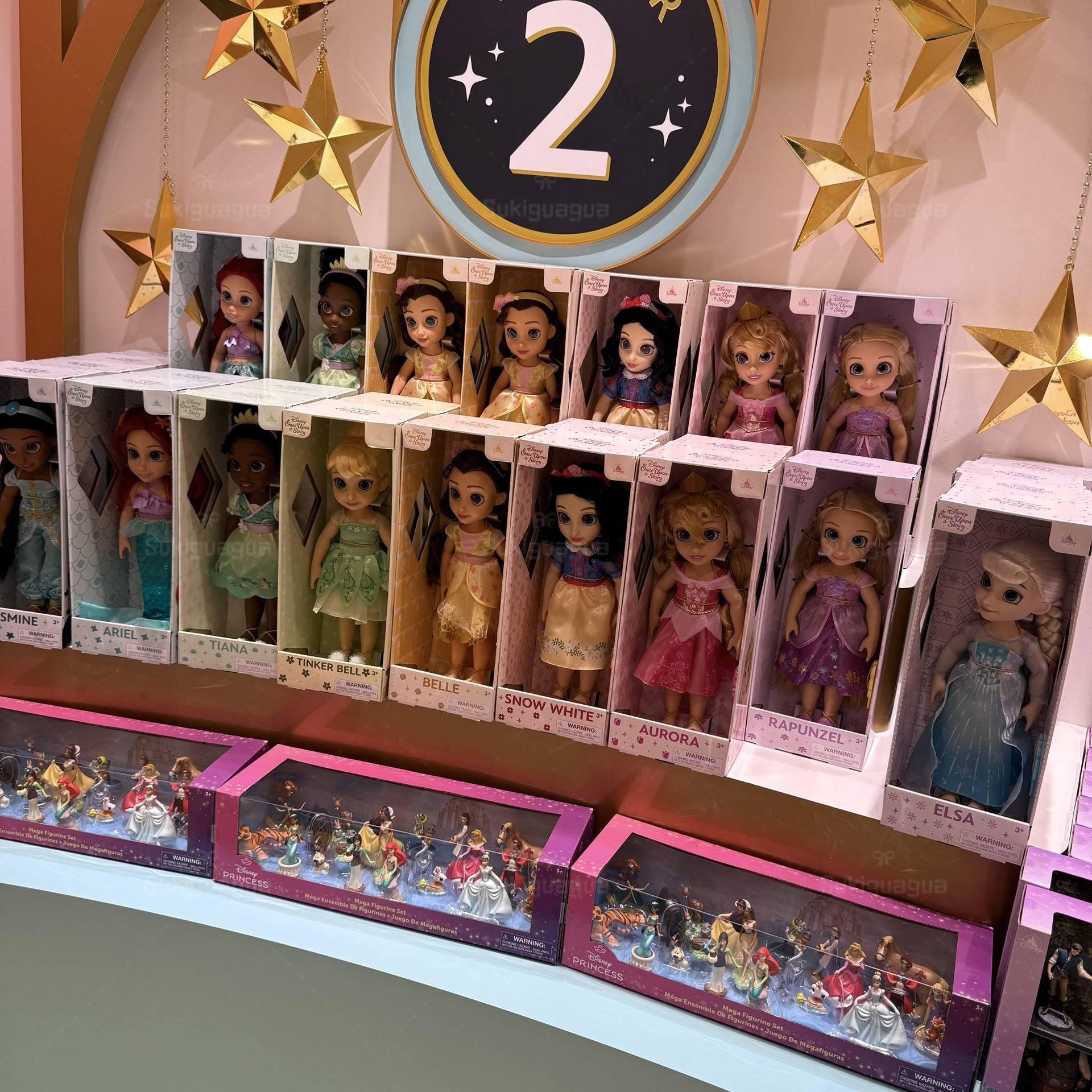 美国Disney迪士尼公主米拉贝美人鱼茉莉莫娜沙龙故事娃娃女孩礼物