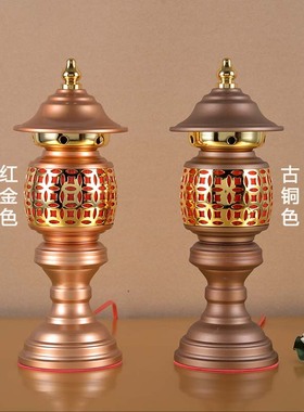 长明灯插电财神客厅合金