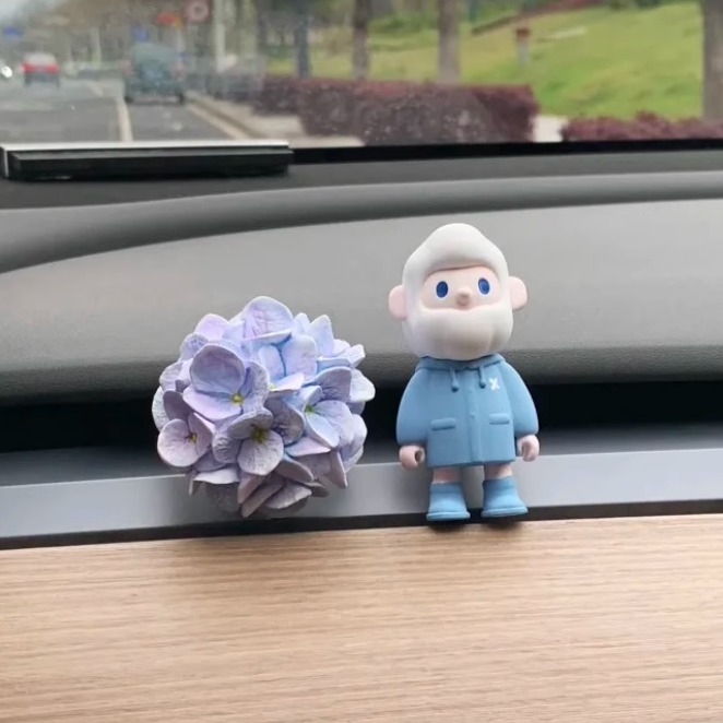 特斯拉bob车载摆件香薰装汽车出风口饰品创意挂件扩香石香水野兽