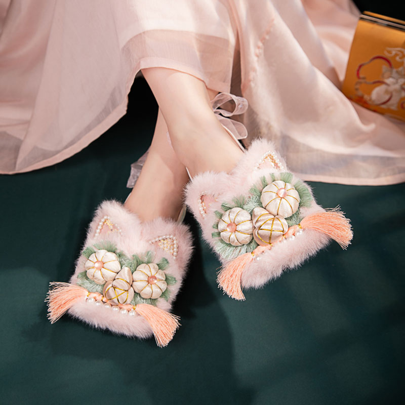 纯手工刺绣非遗虎头单鞋服鞋子女