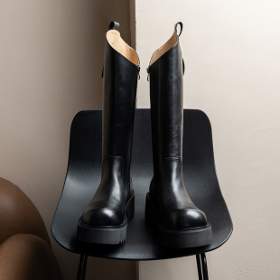 马靴男款 长靴子冬加绒增高 里外全头层牛皮2026蒙古高筒骑士靴男士