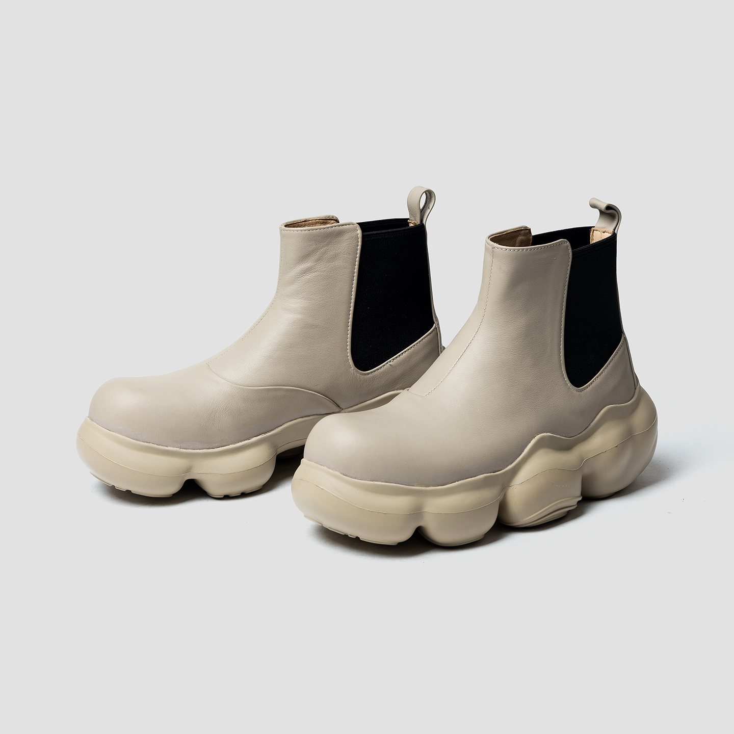 里外全牛皮超轻弹运动切尔西靴男