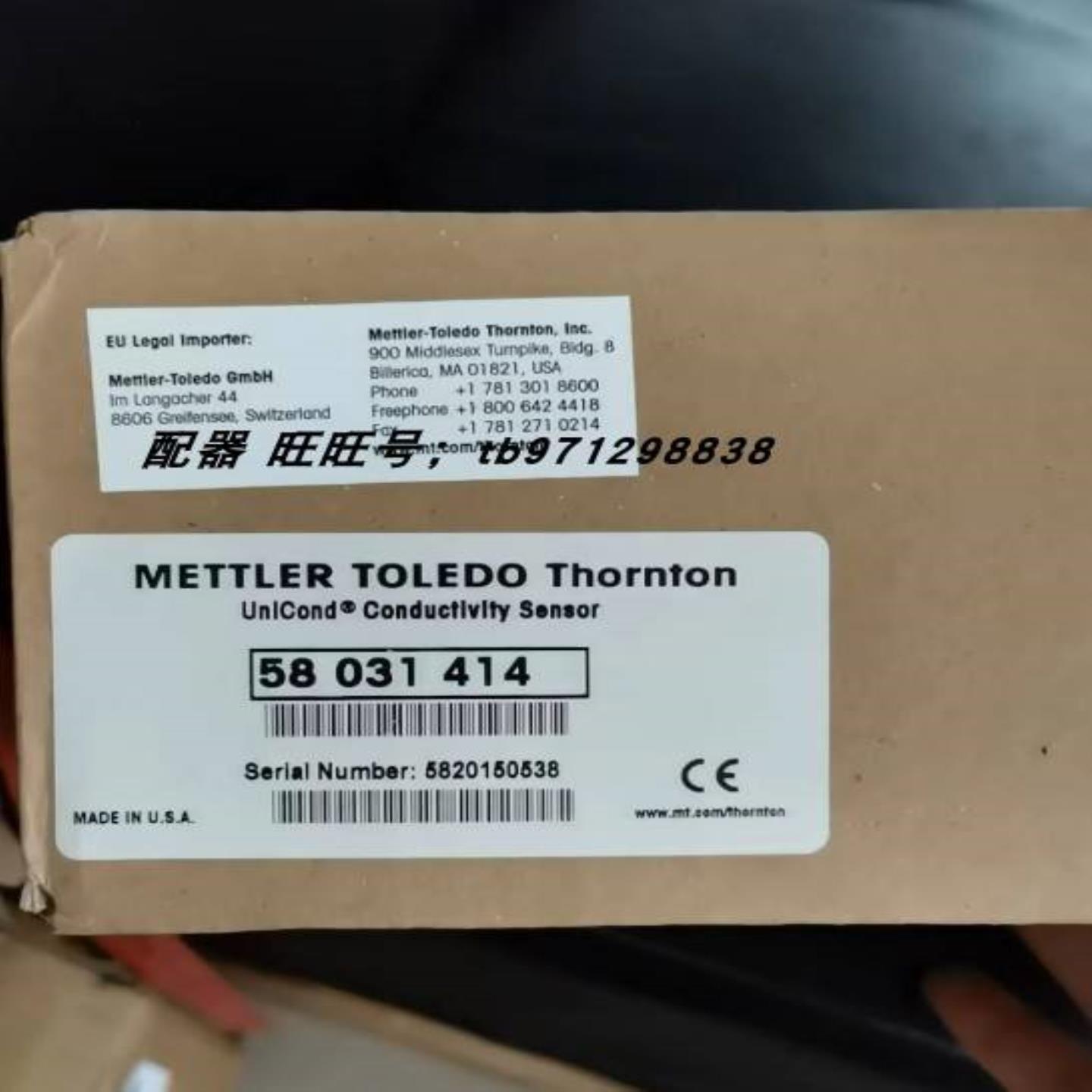 配件梅特勒电导率电极58031414原装Cond 15 Tri O1C SS ISM议价