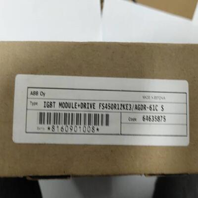 配件ABB    IGBT模块FS450R12kE3AGDR－61C s   64635875议价