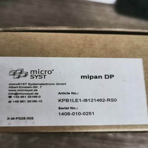 配件当天发货全新原裝MICRO SYST KPB1LE1-I8121462-RS0 议价
