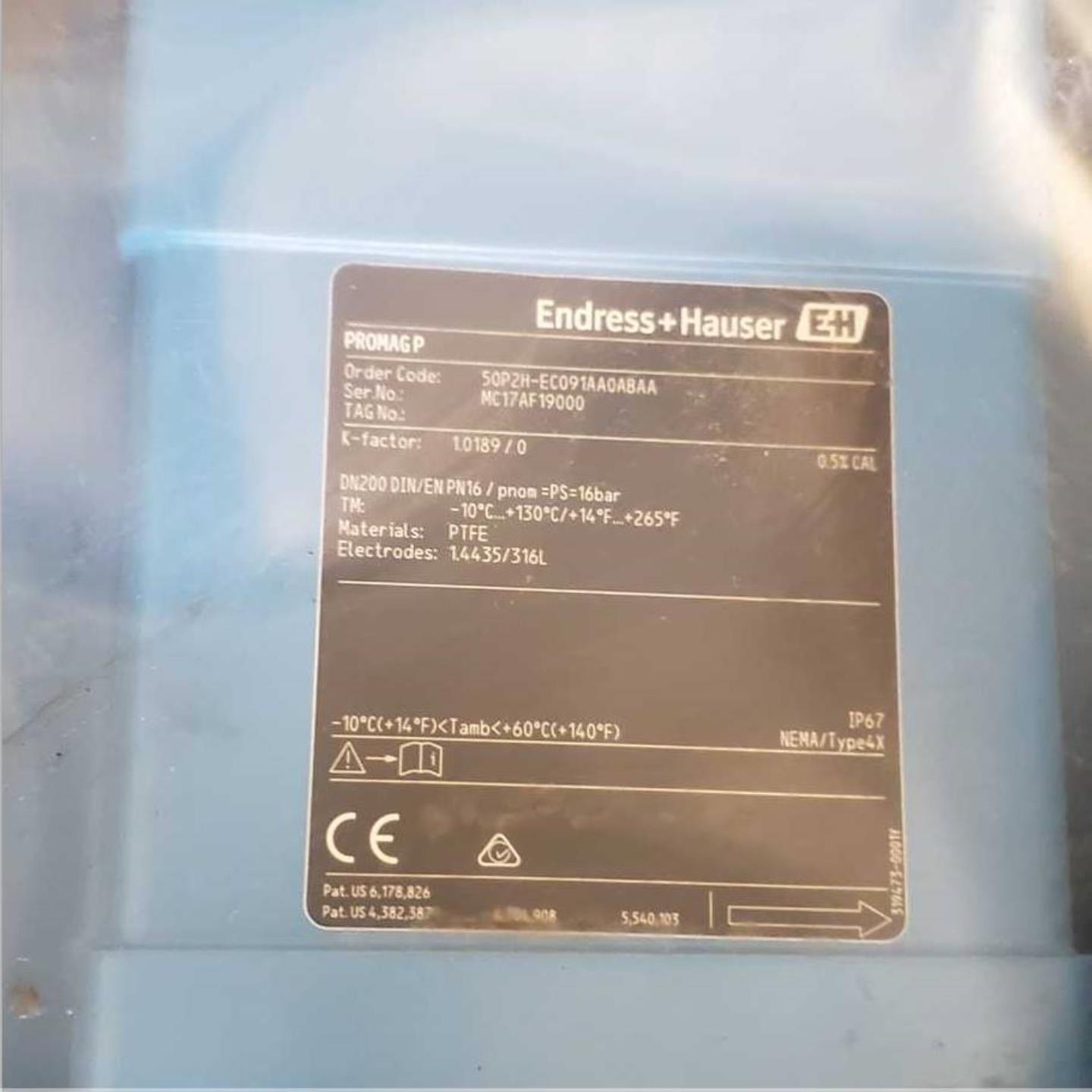 配件德国进口E+H电磁流量计 50P2H-EC091AA0ABAA MC17AF19000议价