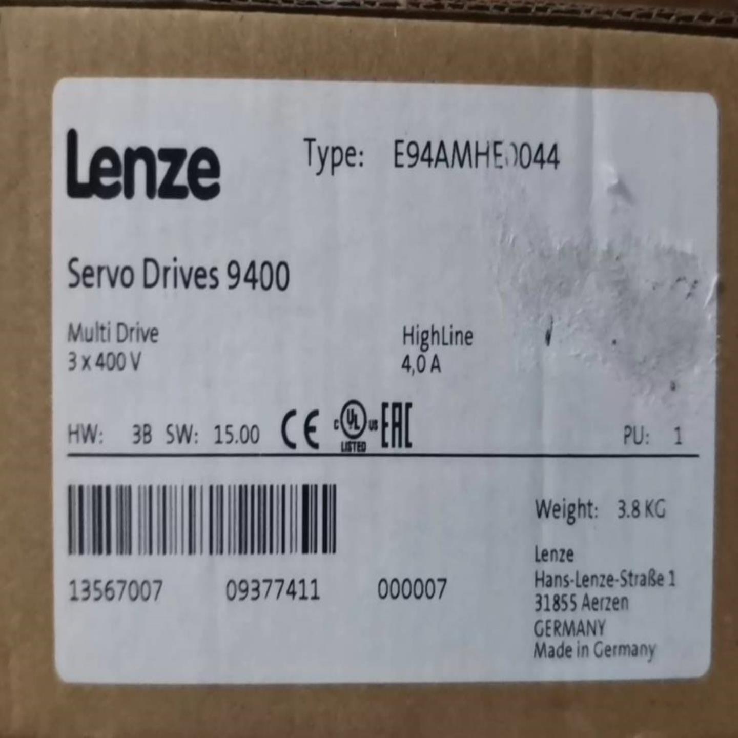 配件E94AMHE0044 伦茨9400多轴驱动器13567007 0937741 议价