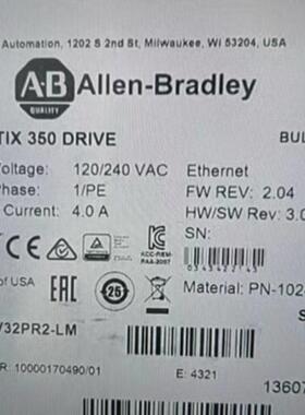 配件2097-V32PR2-LM A 22A-B8P0N104 A AB罗克韦尔现货包邮议价