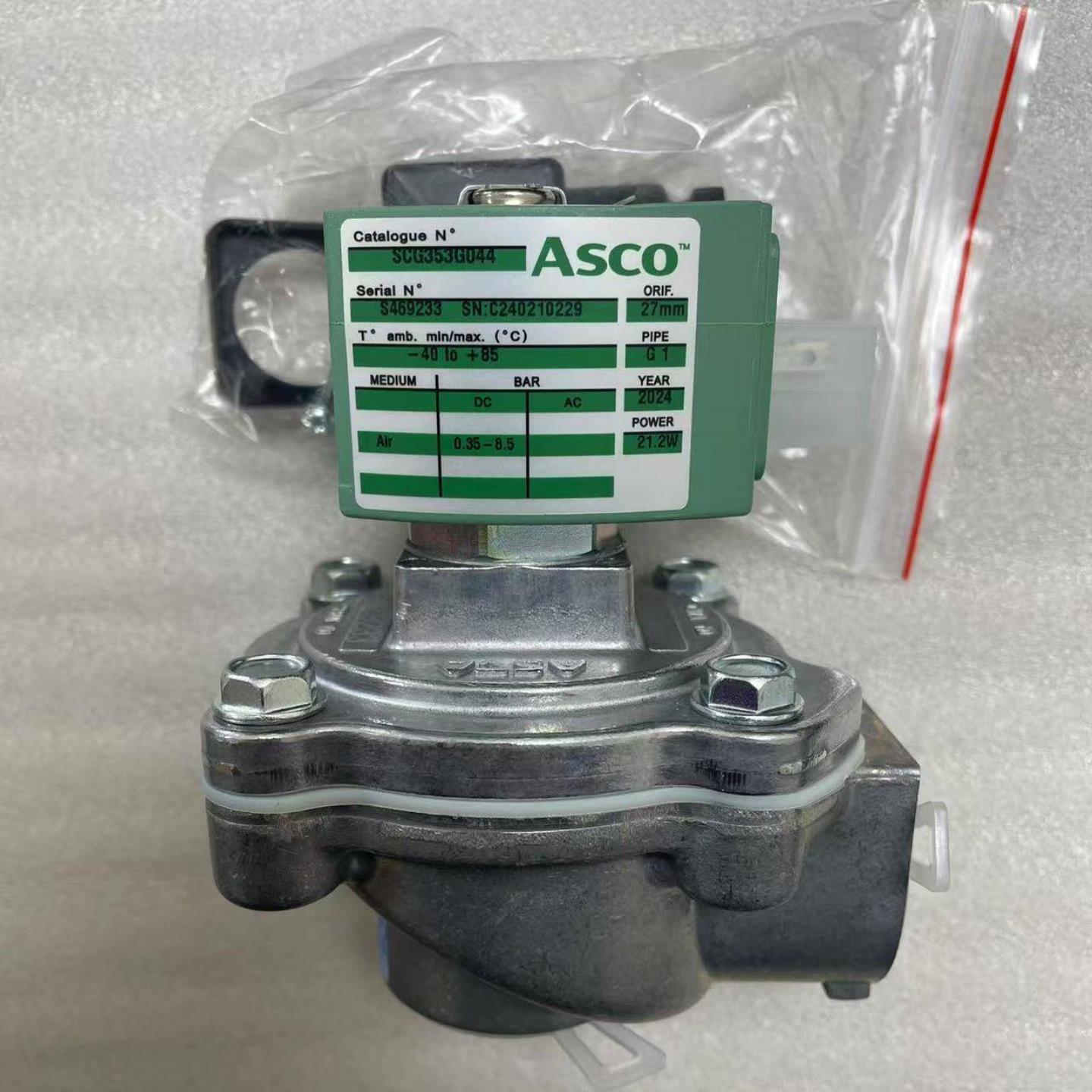 配件SCG353G044 24DC美国ASCO两位两通脉冲阀G1螺纹议价