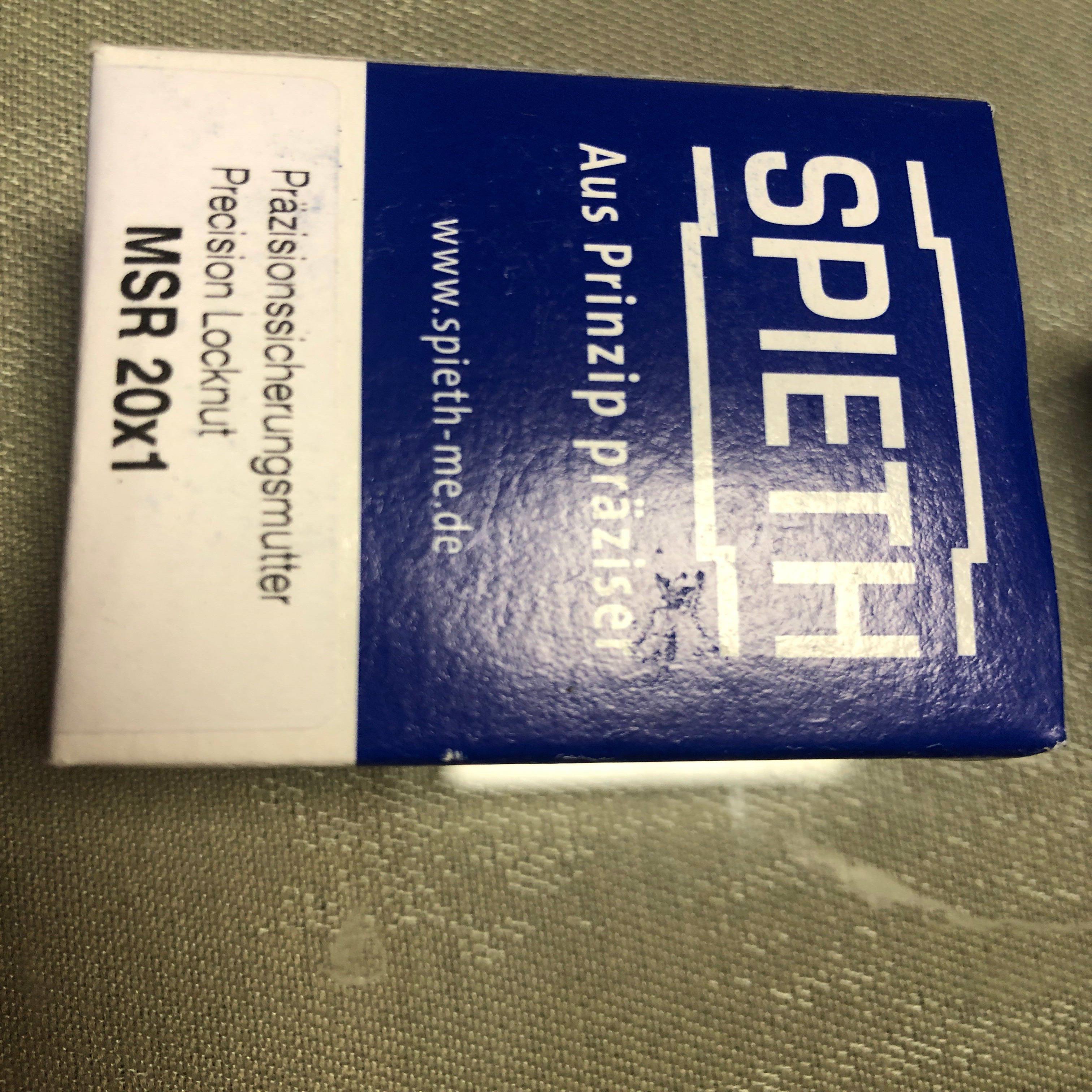 配件SPIETH螺母MSR20X1 全新现货 德国进口原装正品议价