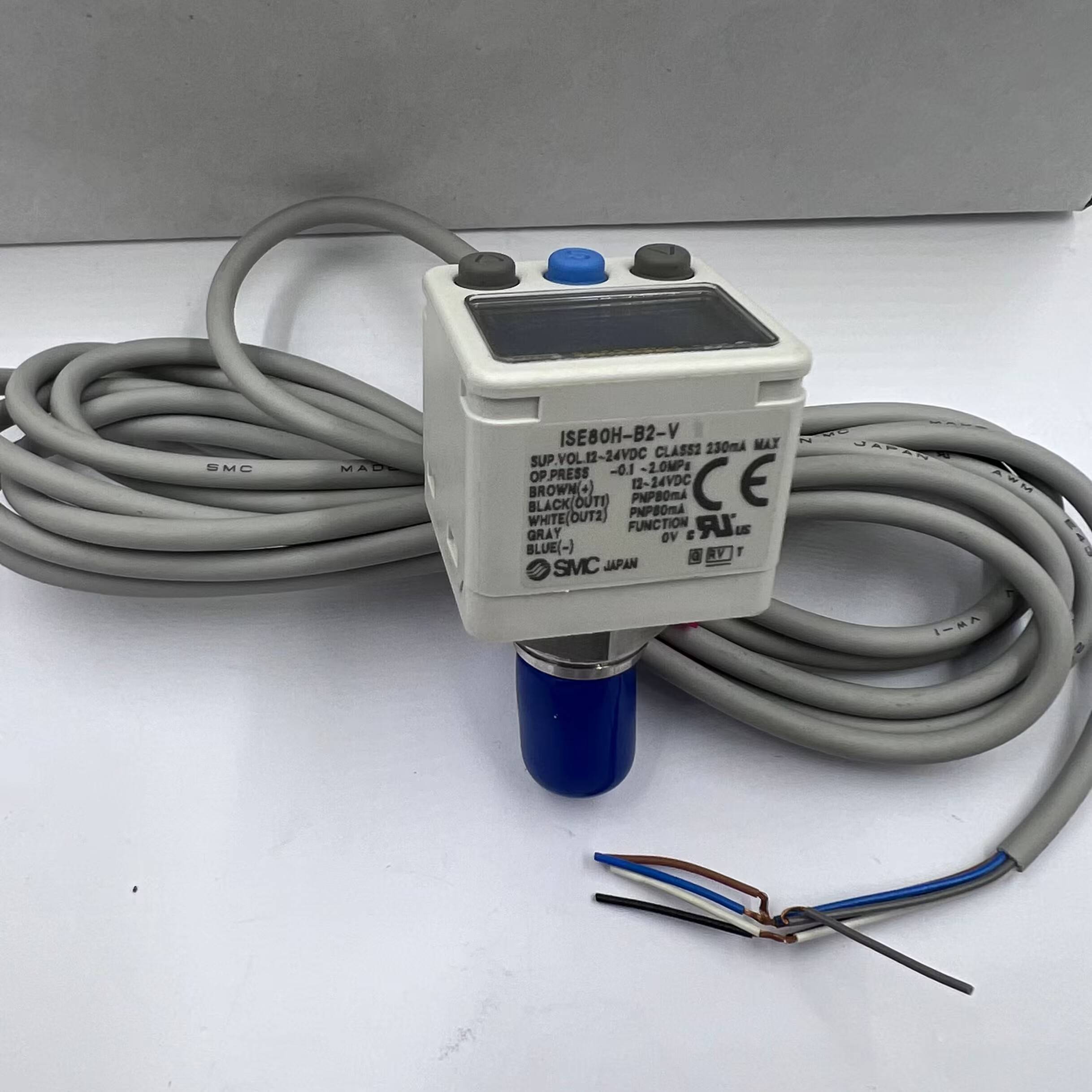 配件原装正品日本SMC高精度气动数字式压力开关ISE80H-B2-V议价