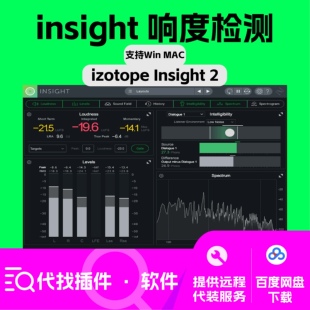 izotope insight 2 响度计量 混音 母带分析 电音 流行 声相 相位