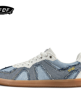 VFDF 复古潮流时尚百搭休闲鞋韩版牛仔布德训鞋小众舒适情侣板鞋