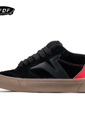 VFDF 板鞋男女中高帮潮鞋2024秋季新款翻毛皮街头情侣运动休闲鞋