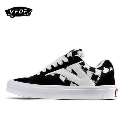 VFDF 小香风复古拼接休闲鞋ins韩版小众时尚百搭低帮板鞋男女同款