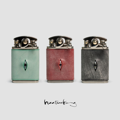 牛皮眼睛高级感手工煤油打火机复古生日情人节礼物创意定制纪念日