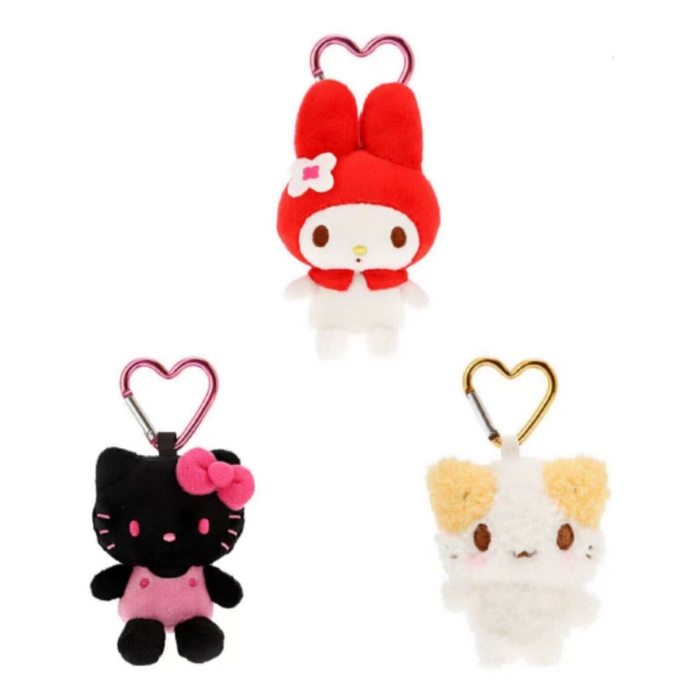 预订 26年10月slohellokitty美乐蒂棉花糖猫爱心扣毛绒挂件图片