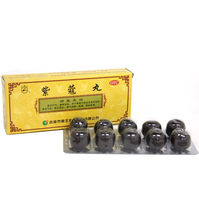 龙潭山 紫蔻丸 9g*10丸/盒温中行气健胃消食消化不良恶心呕吐ha