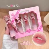 Gegebear戈戈小熊魅惑粉漾水光唇釉纯欲秋冬滋润保湿 嘟嘟唇彩妆