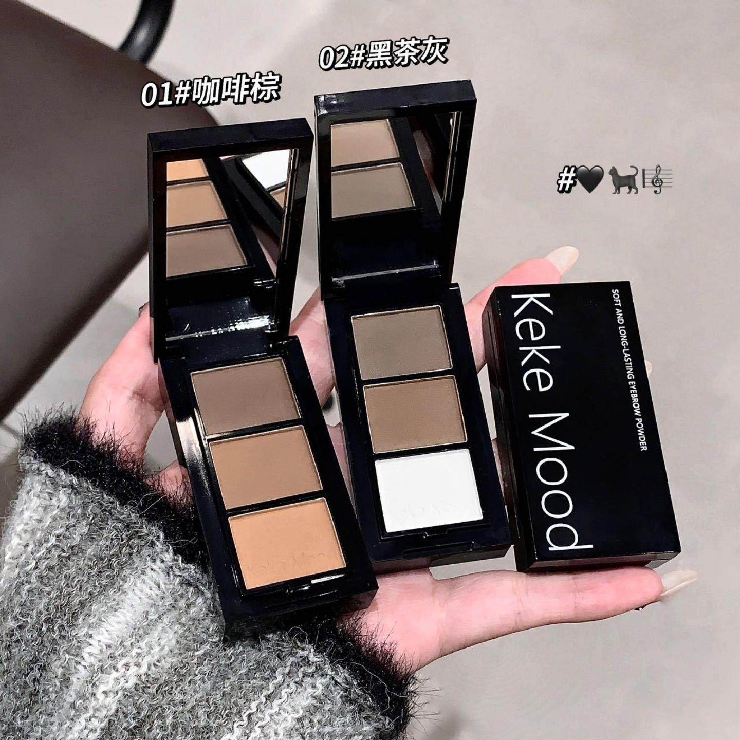 kekemood三色染眉粉防水防汗自然持妆染眉粉盘水雾眉平价,彩妆/香水/美妆工具,眉笔/眉粉/眉膏,淘宝优惠券,粉丝福利购,淘宝优惠卷