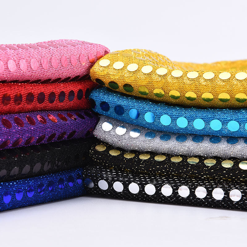 6mm亮片布 婚庆背景 网纱布 窗帘吊片 闪片珠片 演出服装饰布料